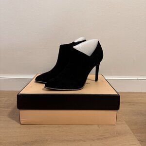 BCBGeneration Women's Hadix Ankle Boot, Black, Suede, Size 7.5 (Size 38 EUR)